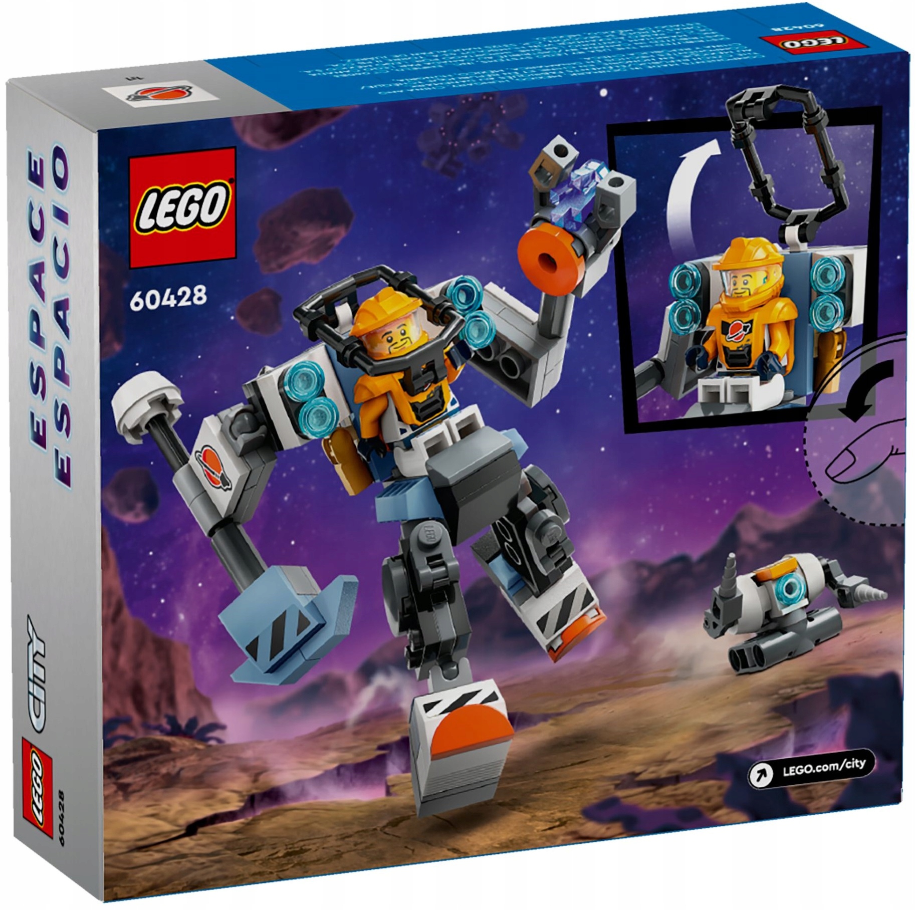 LEGO City 60428 Kosmiczny mech Prezent Certyfikaty, opinie, atesty CE EN 71