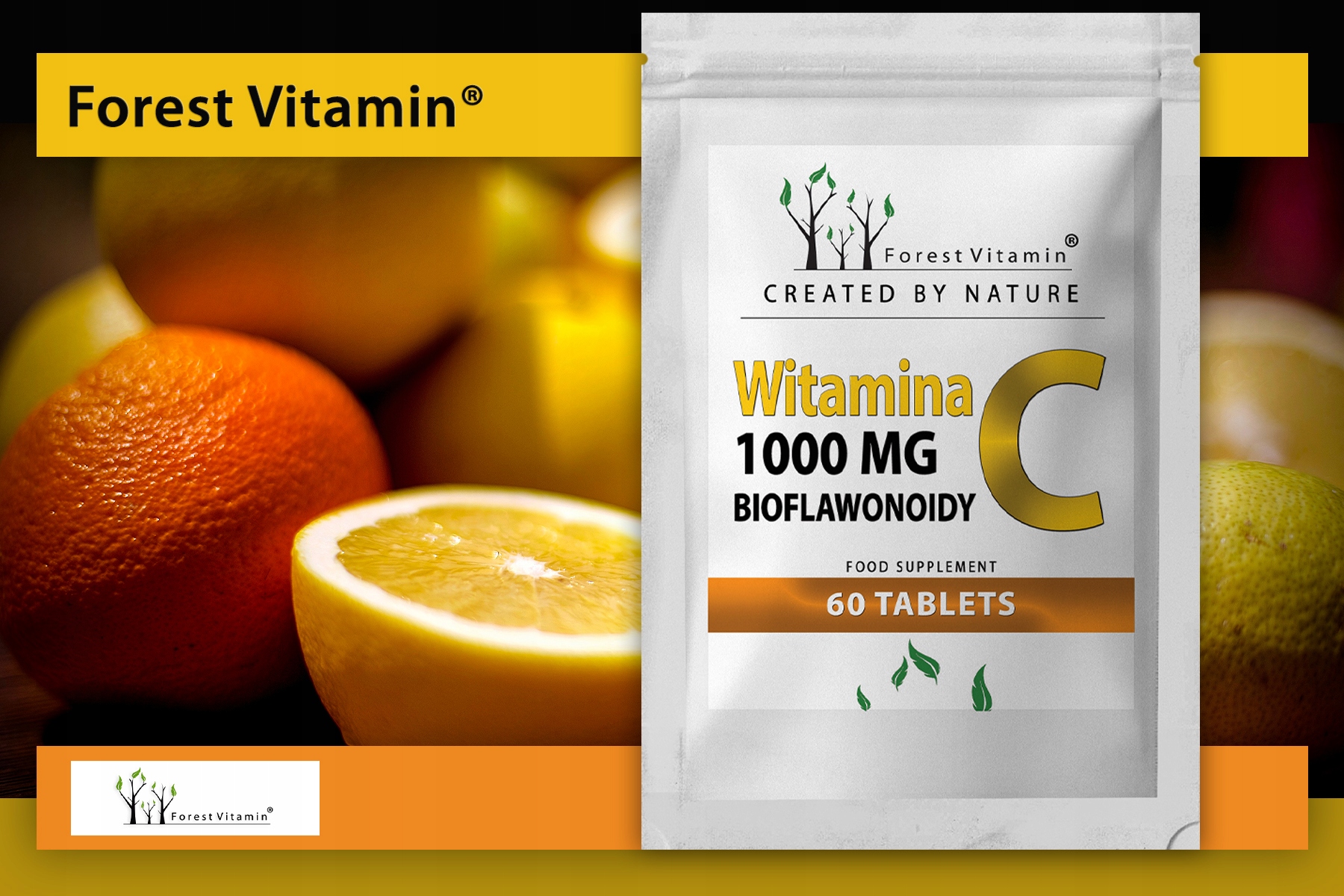 ВІТАМІН С 1000мг + БІОФЛАВОНОЇДИ 60 ТАБЛЕТОК СИЛЬНА РЕЗИСТЕНТНІСТЬ