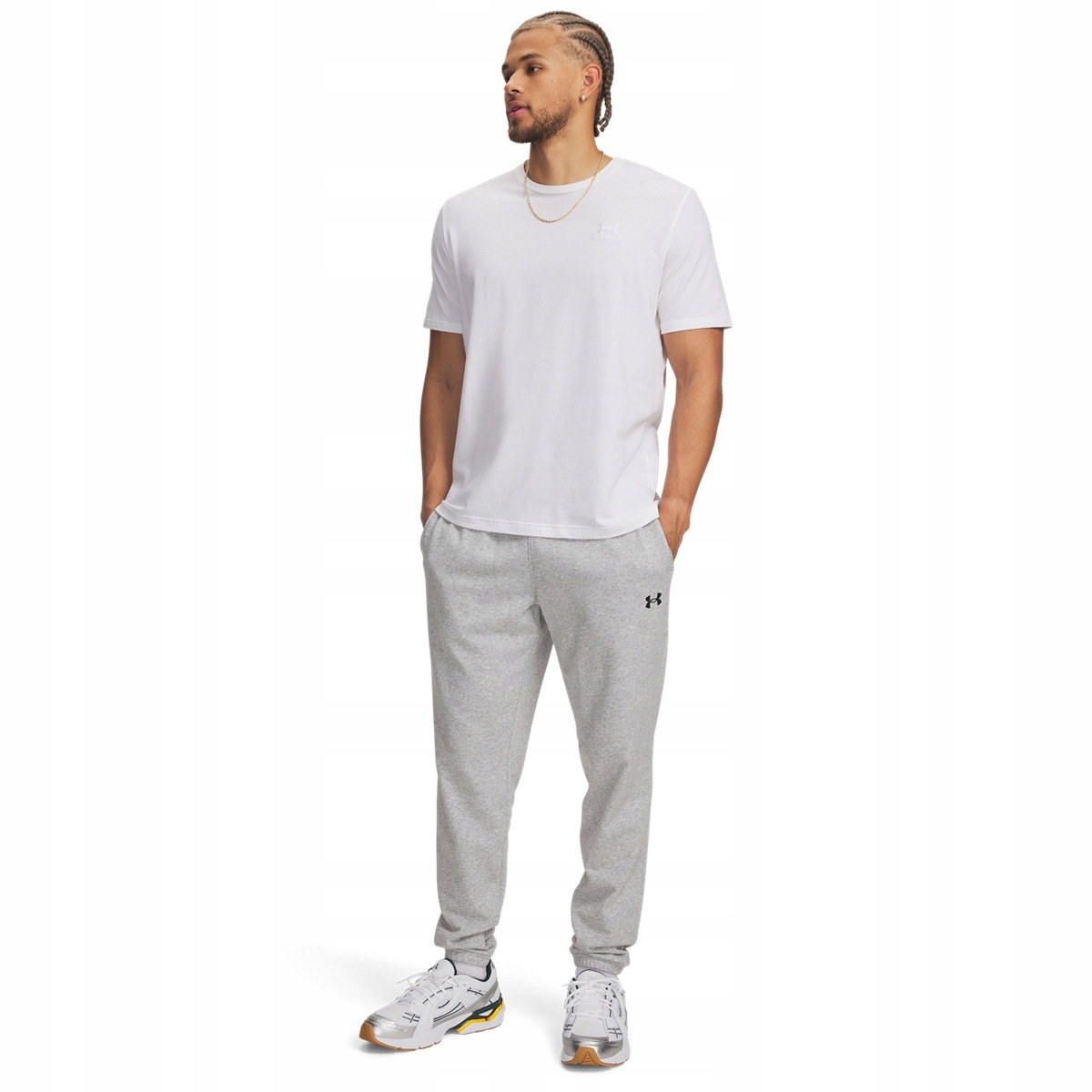 Męskie spodnie dresowe joggery Under Armour Ua Rival Lightweight Szary L