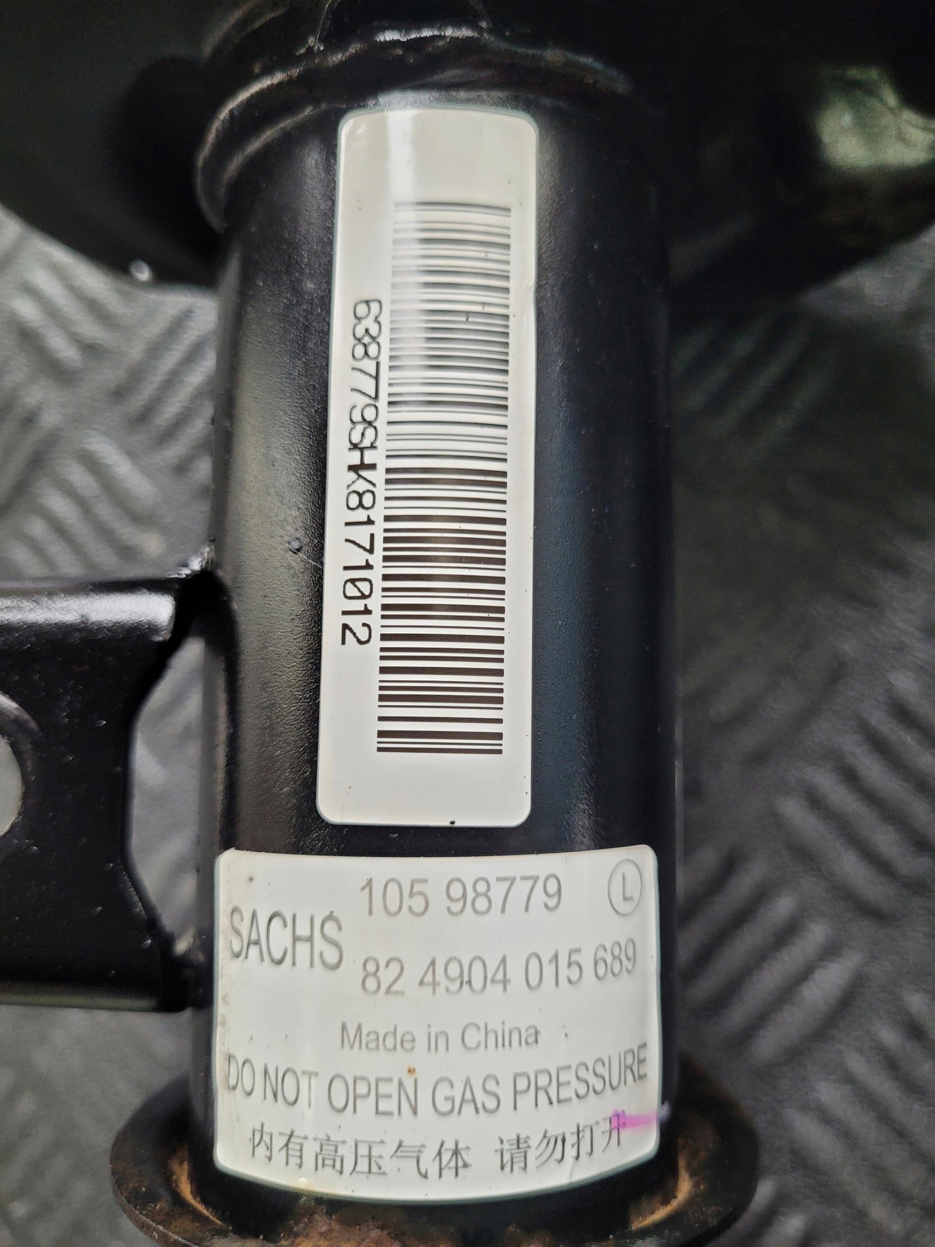 shock absorber front front left 10598779 10598785 MG HS and 1.5 T TGI