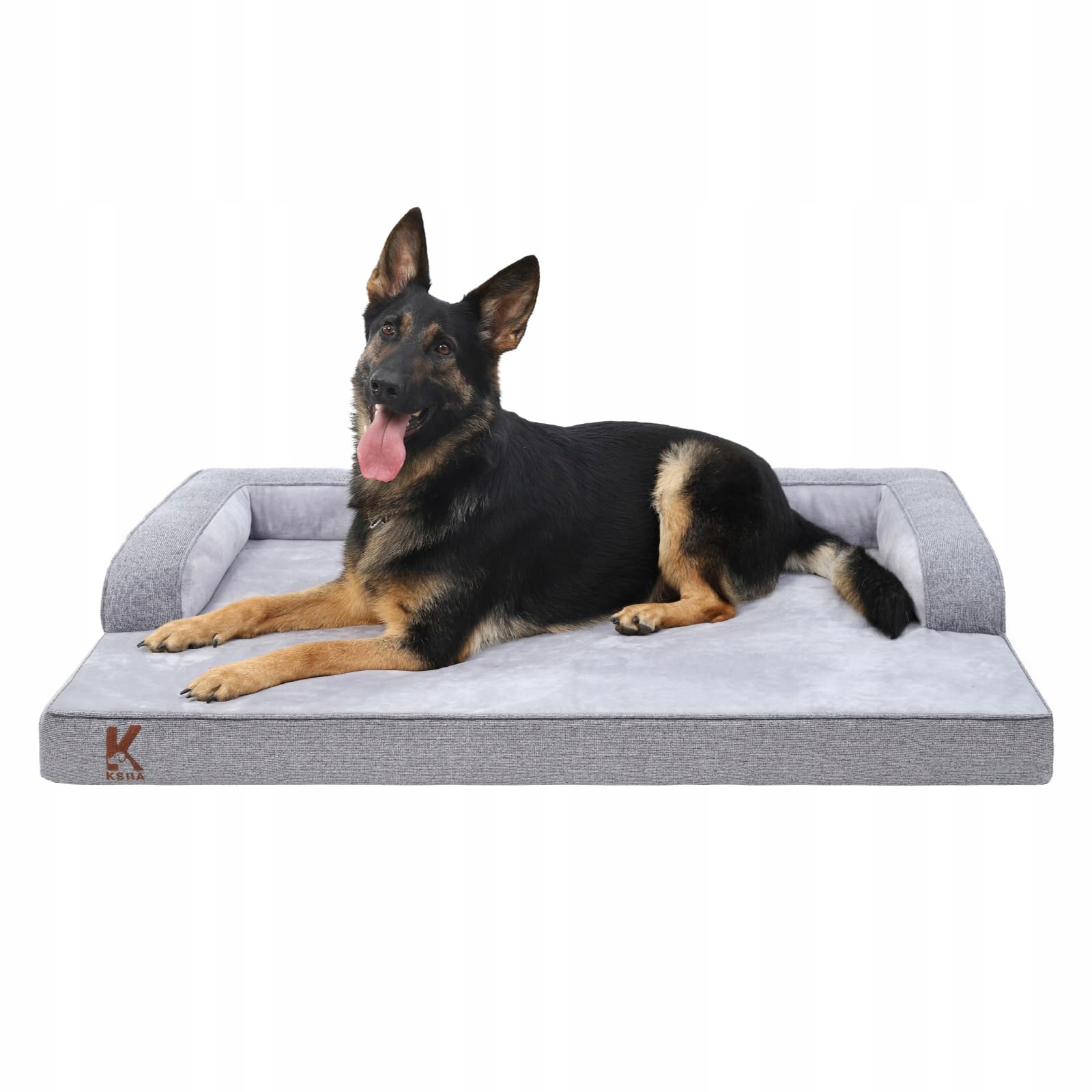 Levně Ksiia Ortopedické pelíšek pro velké psy, šedé, 119 x 81 x 19 cm