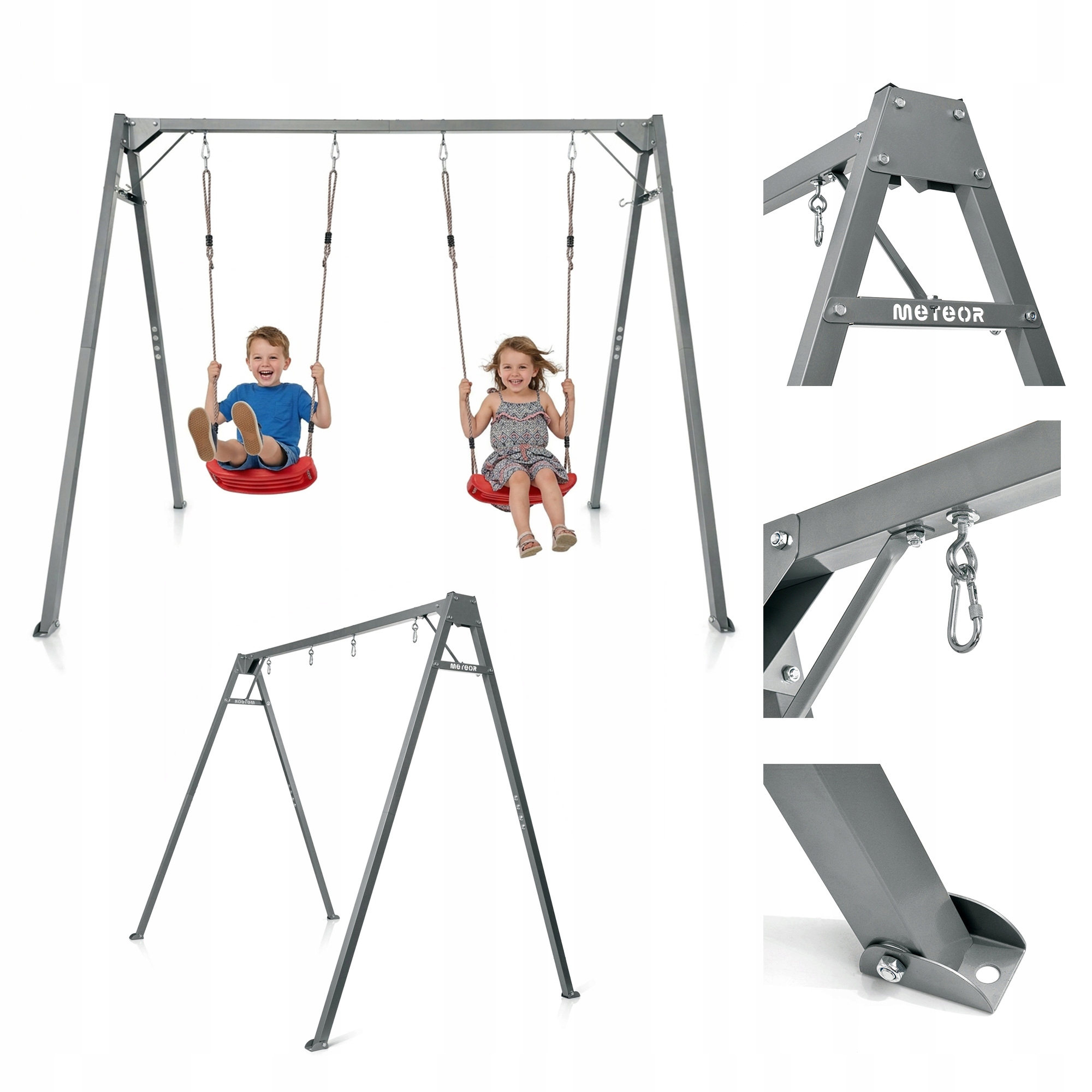 Rošt Na Záhradnú Hojdačku Sedadla Hamaka Dvojitý Oceľový Meteor do 180 kg