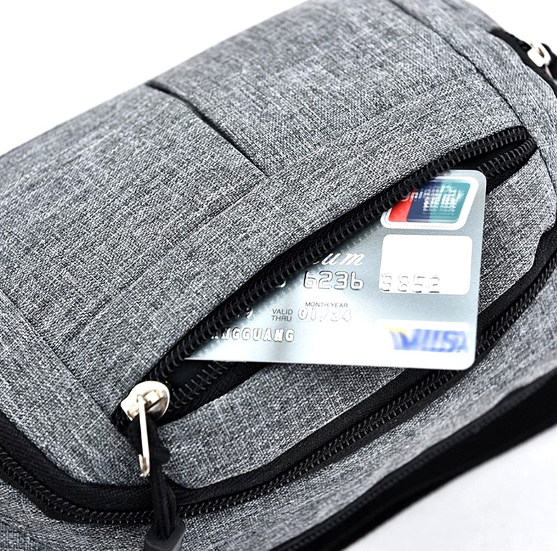 Nerka Męska Wodoodporna pojemna kieszeń na pasku Model 3051418827977