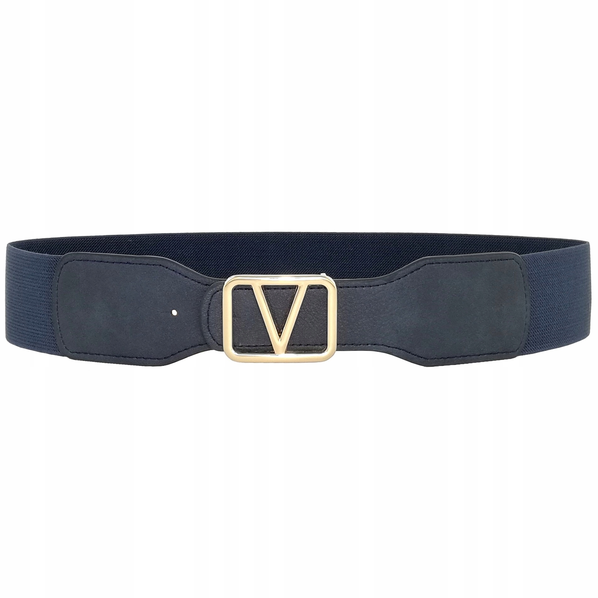 

Pasek Elastyczny Gumowy Damski Granatowy Blaszka V