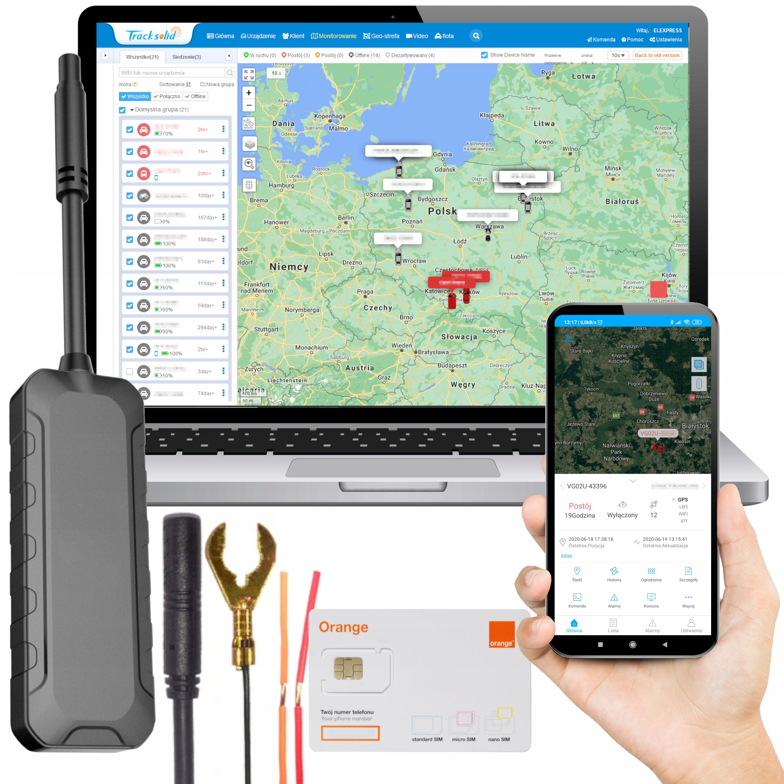 

Lokalizator Gps Mini Nadajnik Auto Polski Serwis