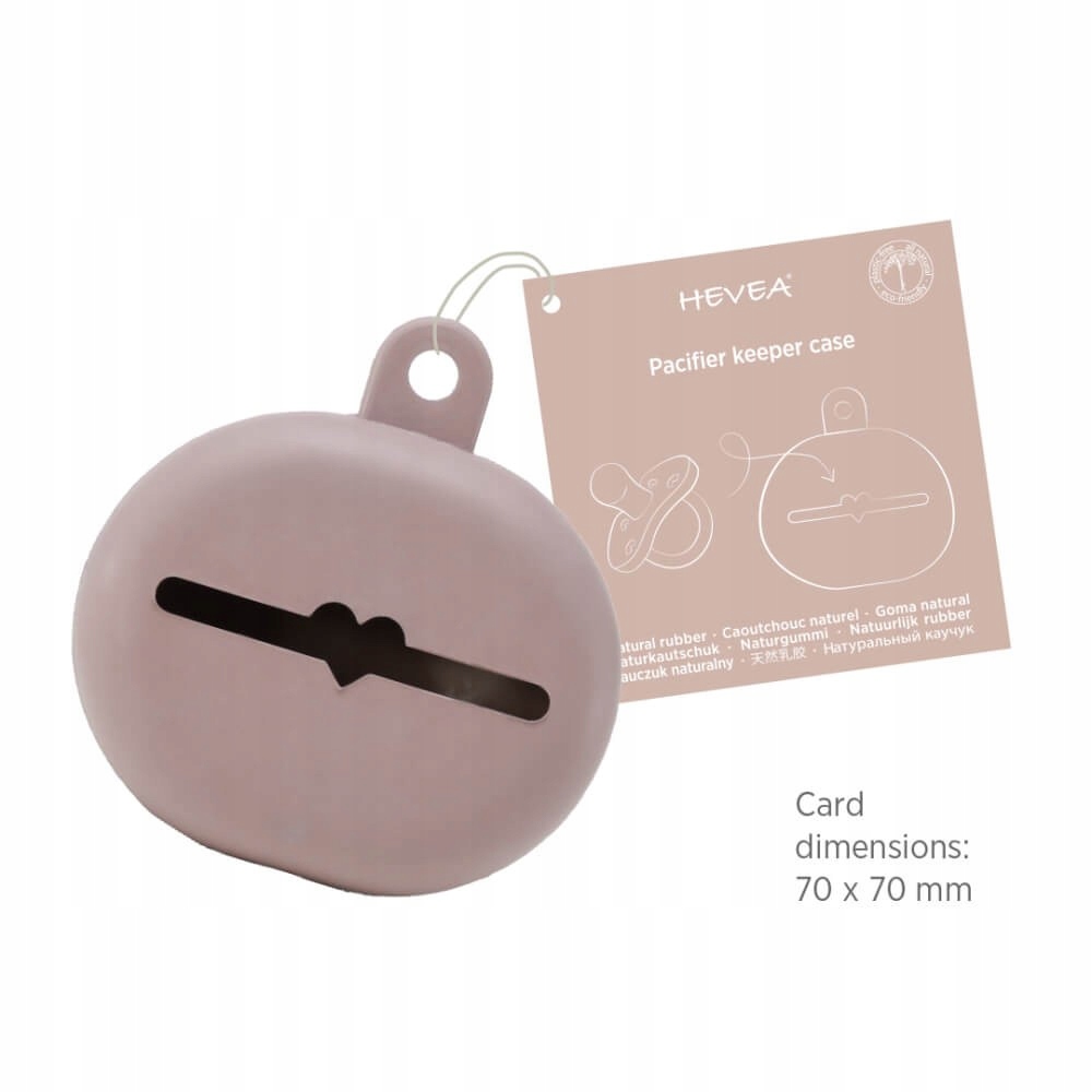 Hevea etui kauczukowe na smoczek Powder Pink Materiał kauczuk