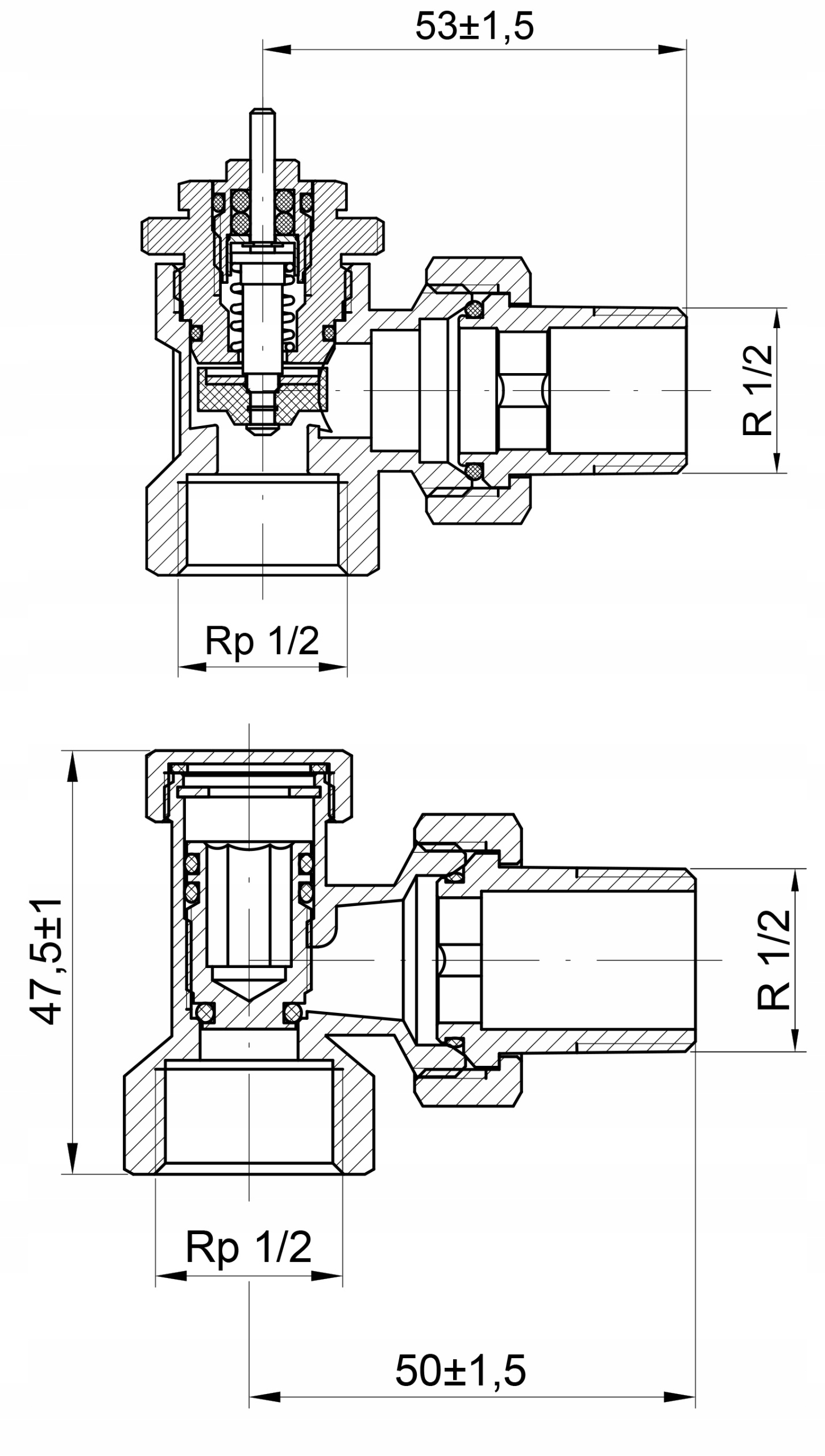 ZESTAW TERMOSTATYCZNY KĄTOWY ZAWORY FI 1/2" GŁOWICA TERMOSTATYCZNA KOMPLET Marka DIAMOND