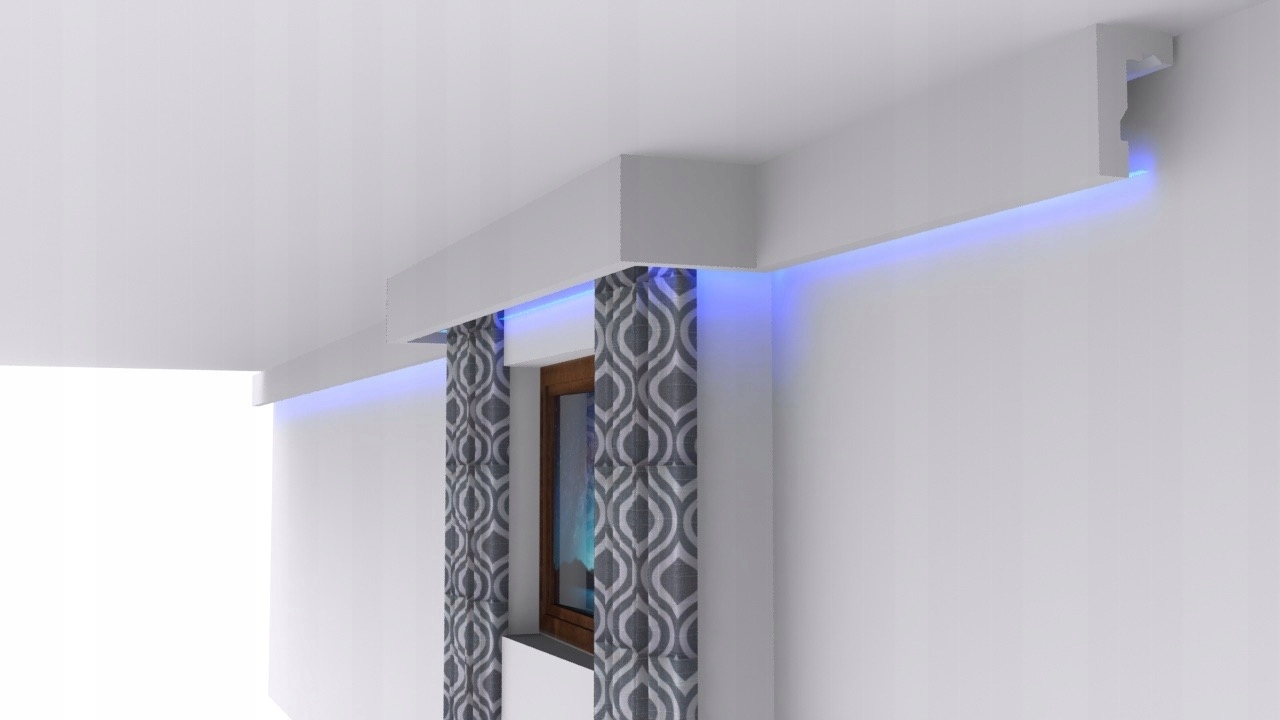 

maskownica karnisza 15cm K15 listwy sufitowe Led