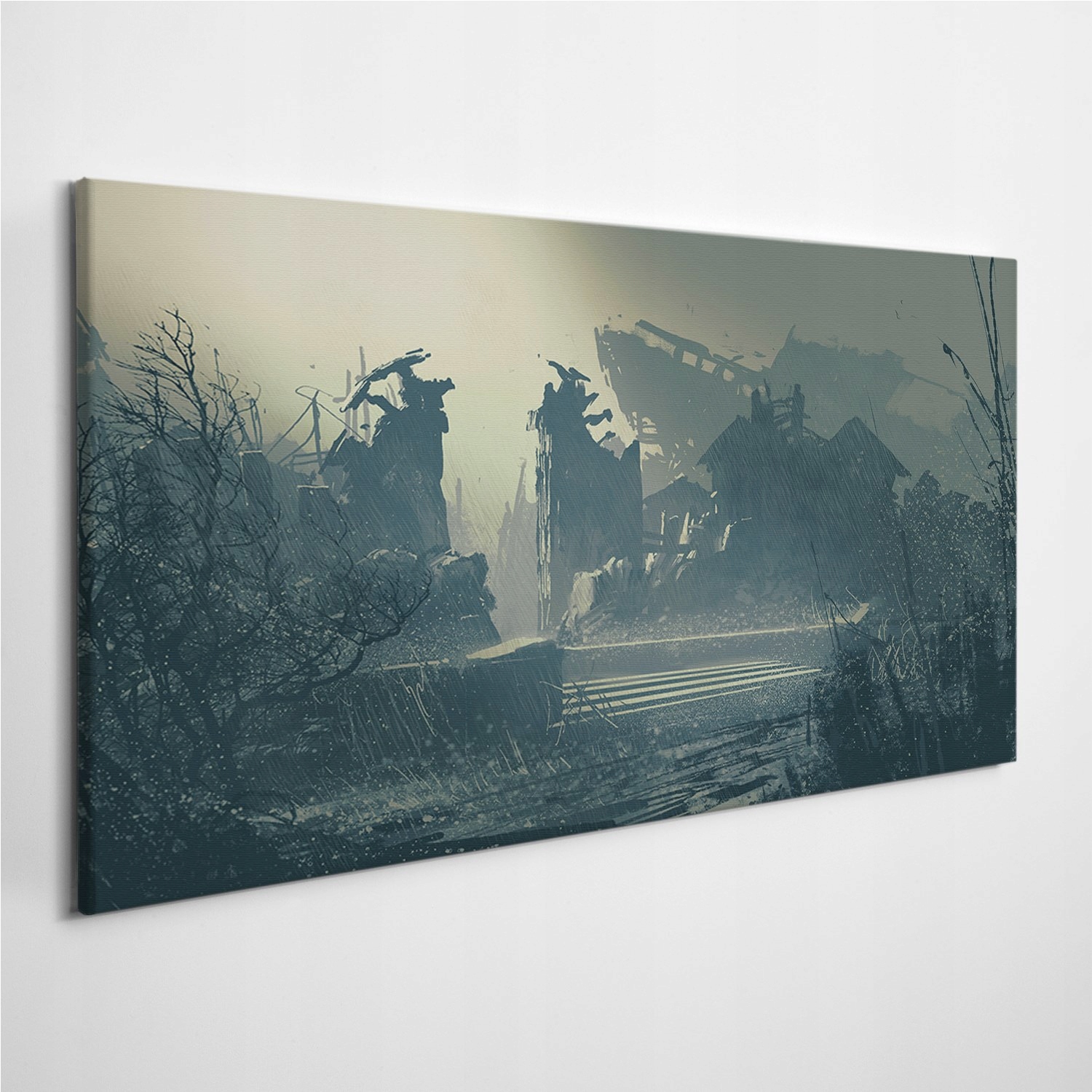 

Obraz na płótnie Deszcz Miasto Krajobraz 100x50 cm