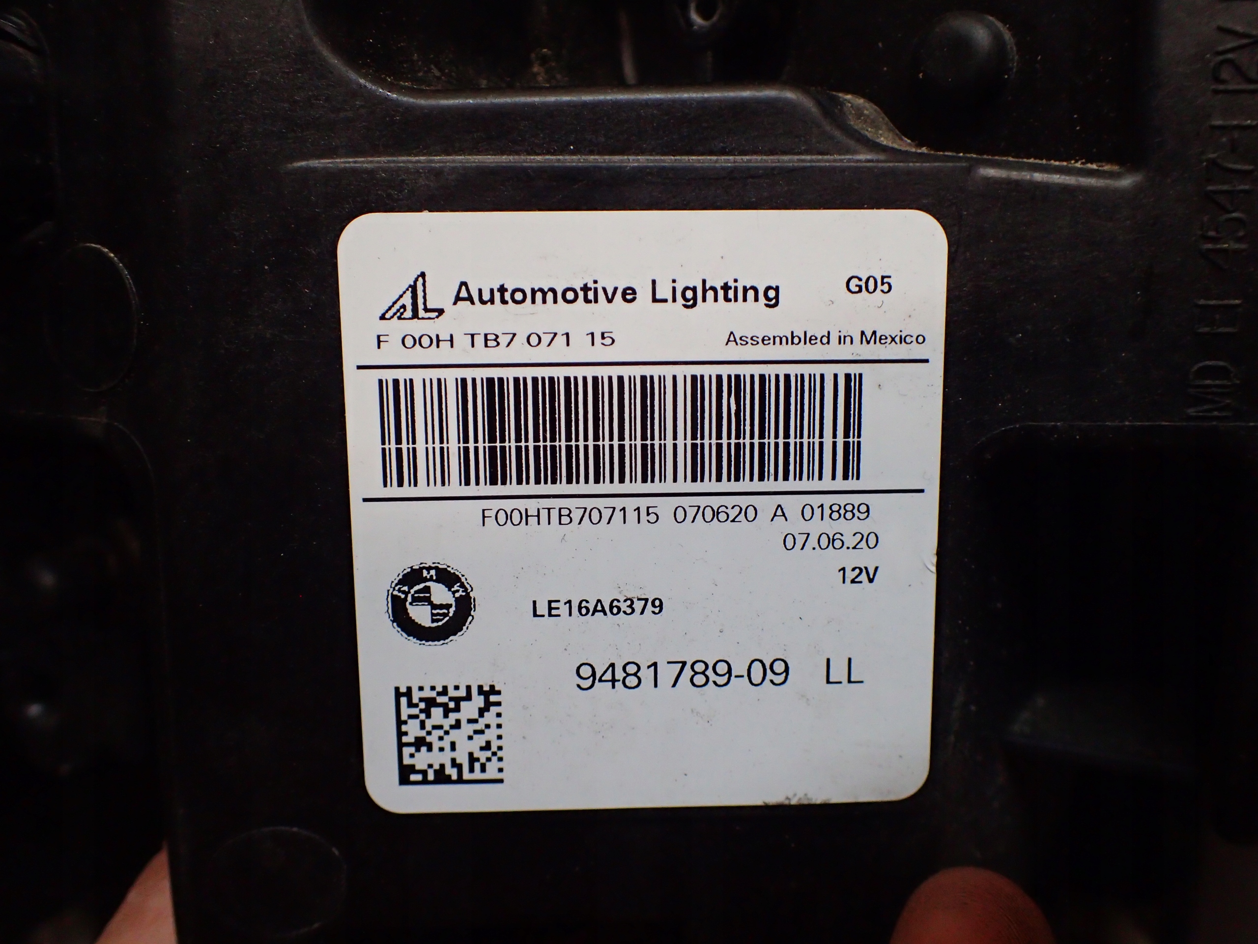 LAMPA PRZÓD LEWA BMW X5 G05 LASER 9481789-09 Numer katalogowy części 9481789-09