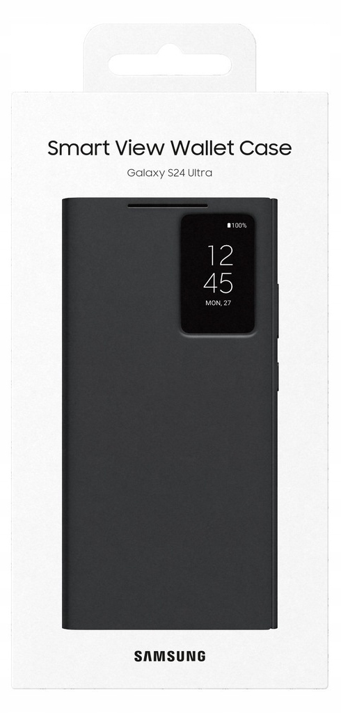 Oryginalne Etui Smart View Wallet Case Czarne do Samsung Galaxy S24 Ultra