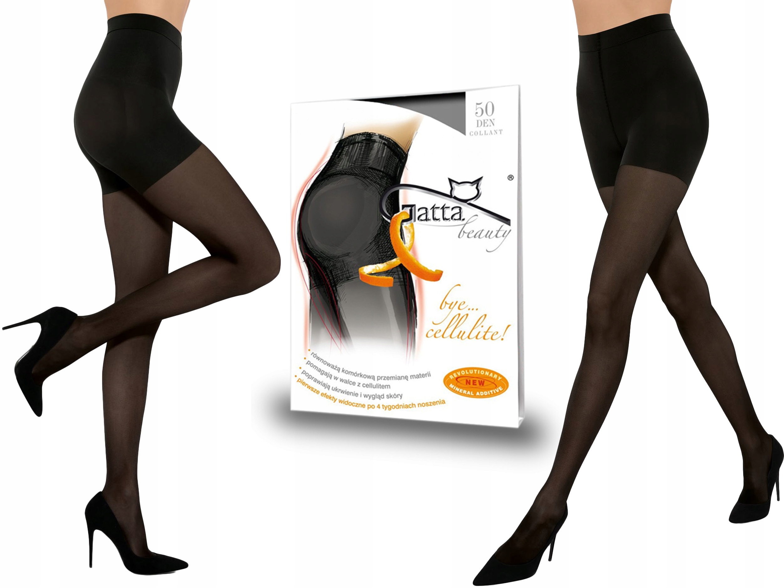 

Gatta rajstopy Bye Cellulite, 20 den, nero, 4-L