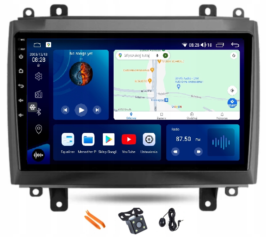 Rádio Android Navigácia XQ460S Qled Carplay Lte Gps Dsp Cadillac Cts 02-07