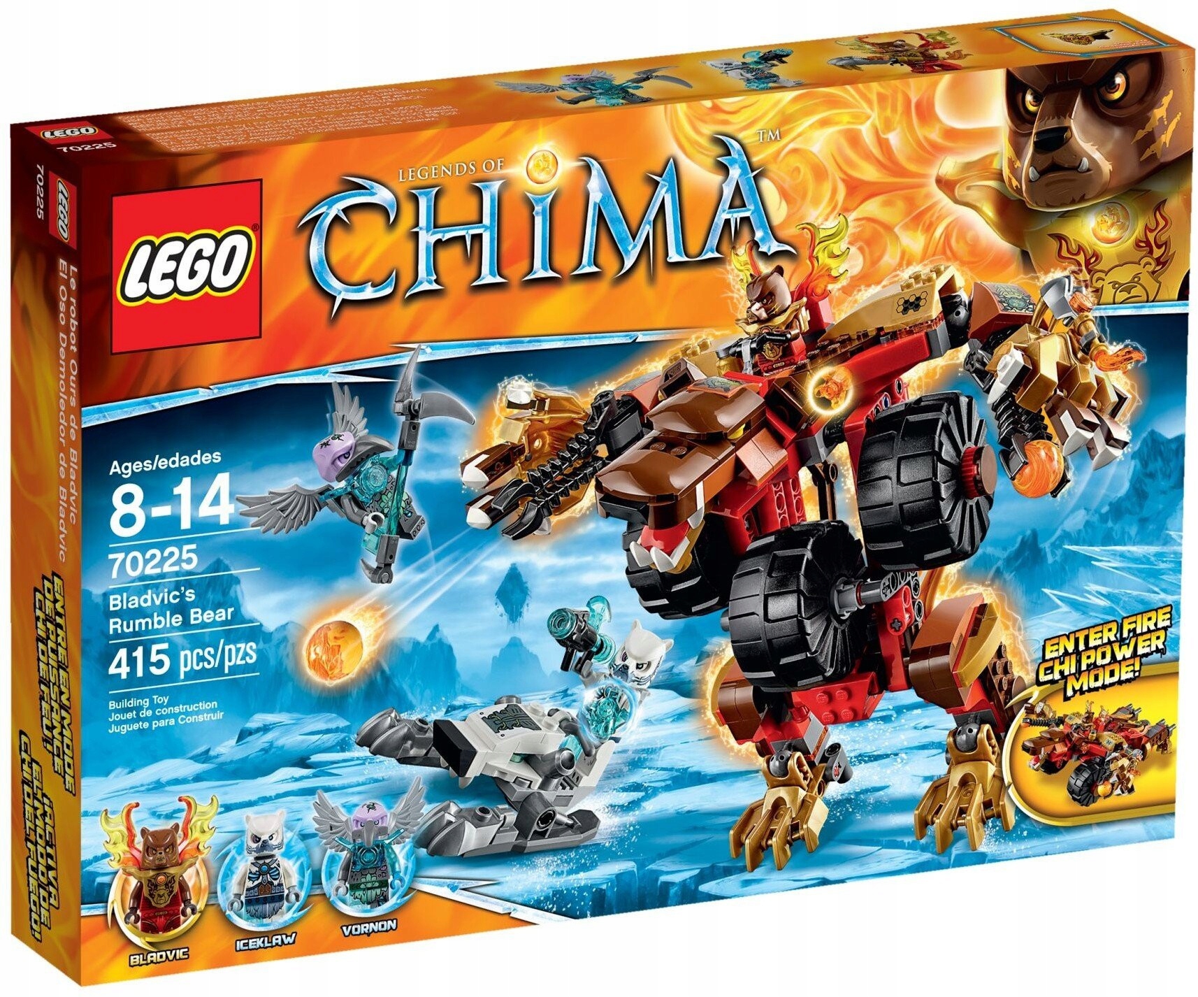 Lego Legends of Chima 70225 Bladvikova Stroj Nové