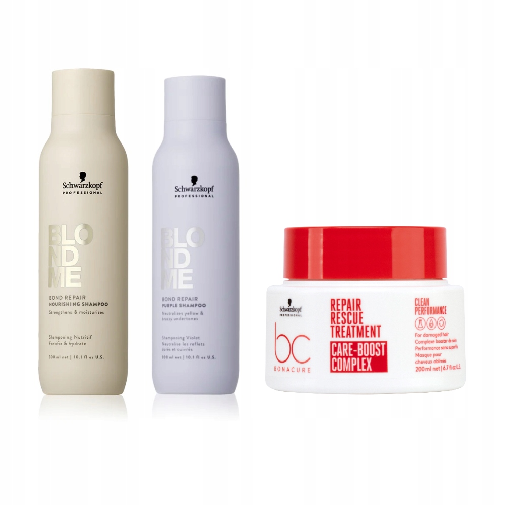 BlondMe Bond Repair szampon purple szampon maska