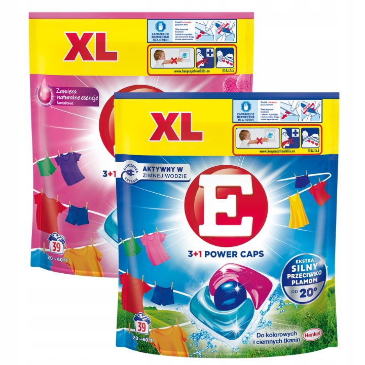 

E Power Caps Kapsułki do Prania Koloru MIX XL x2