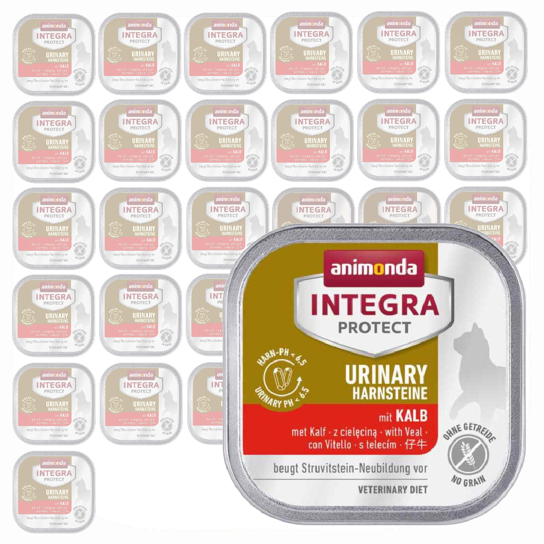 Levně Animonda Integra Protect Urinary 32x100g Vlhké Krmivo s telecím masem Pro Kočky
