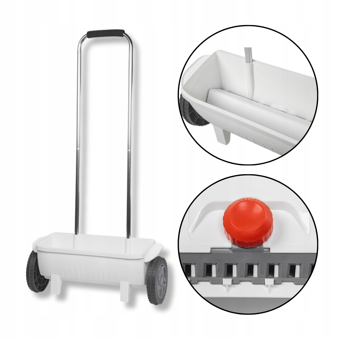 Siewnik Ogrodowy Do Nawozu Trawy Uniwersalny 12 L Rozsiewacz Rozrzutnik