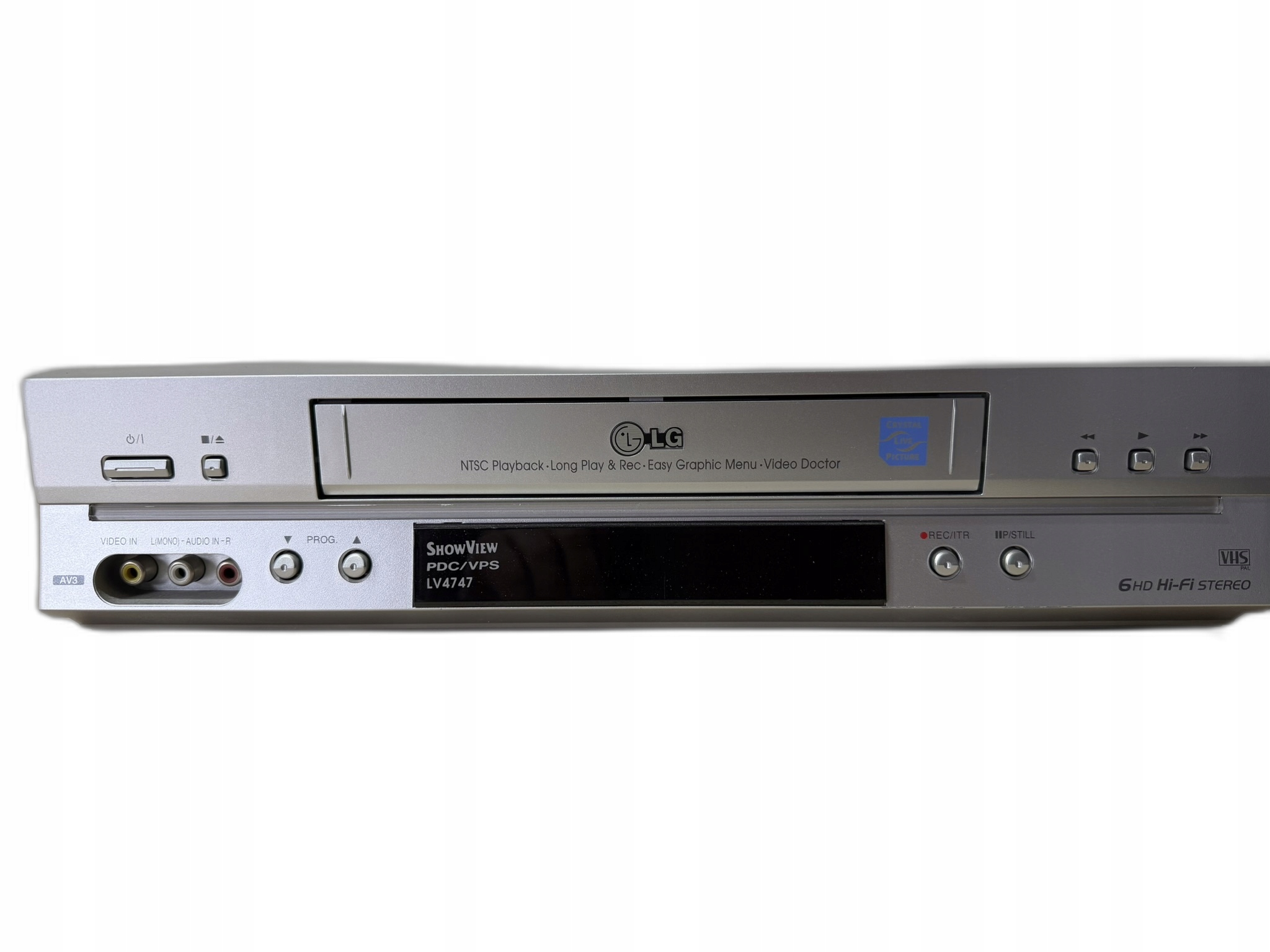 LG LV4747 VHS видео стерео видеомагнитофон SP / LP 6 головок HI-FI, с пультом дистанционного управления