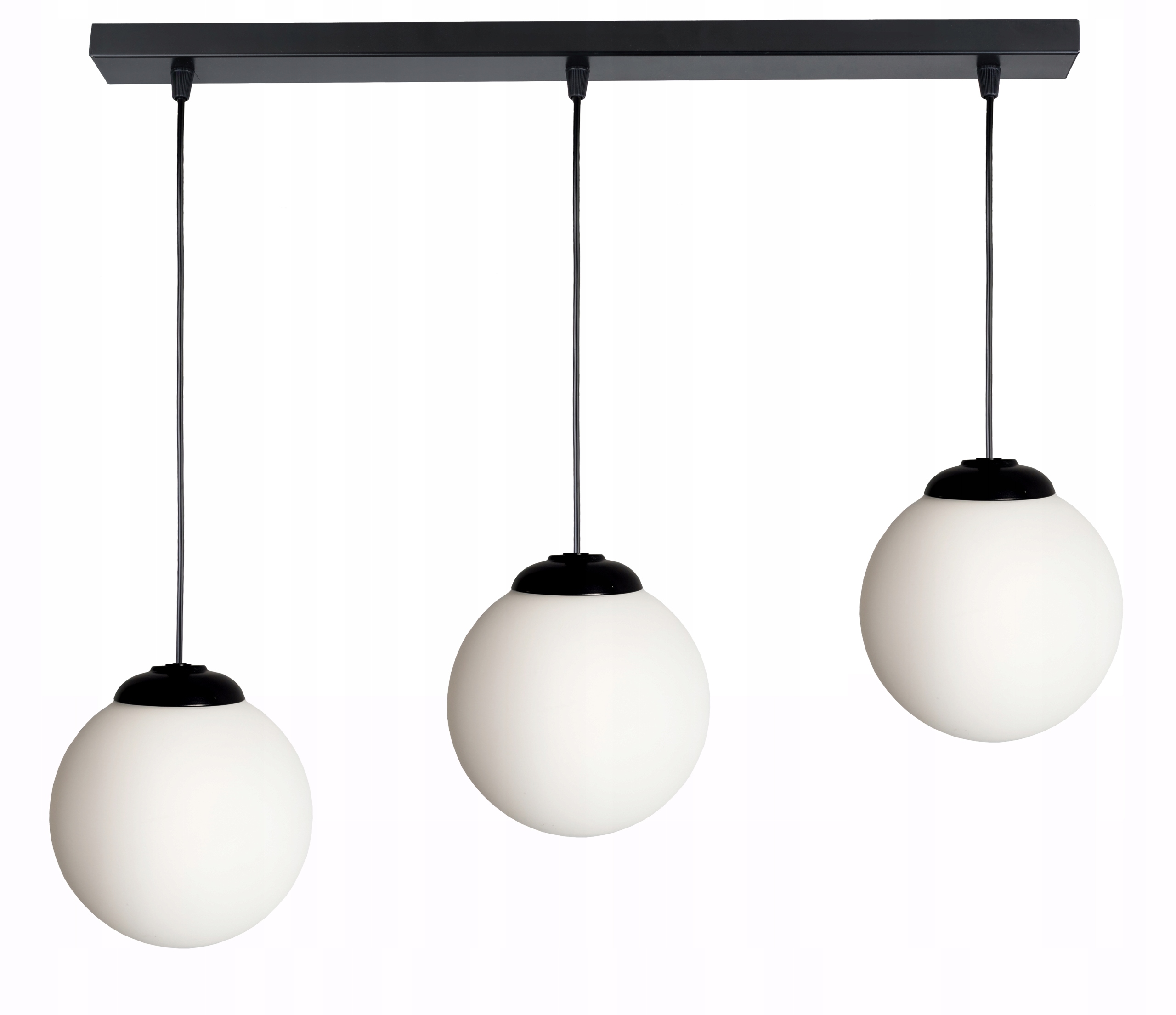 Závěsná Lampa Závěsný Stropní Lustr Loft Skleněný Stínidlo Koule Na 3 Led E27