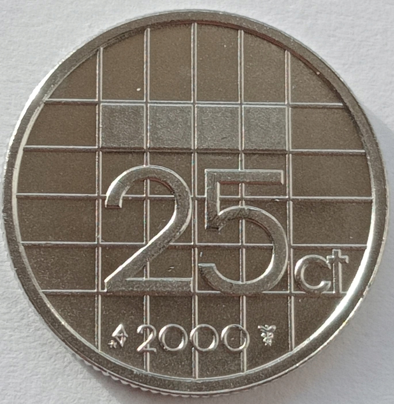 Holandia 25 Cent 2000 Mennicza (UNC)