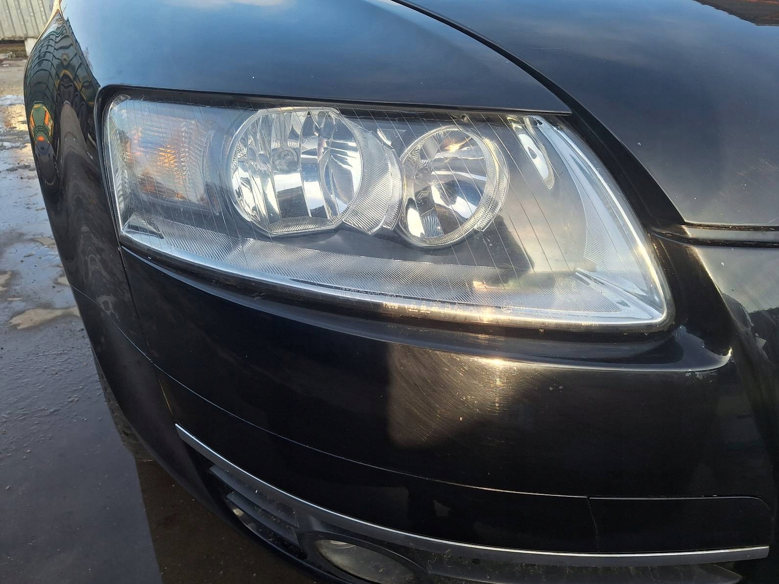 complete front AUDI A6 C6 LY9B bonnet bumper fenders lights
