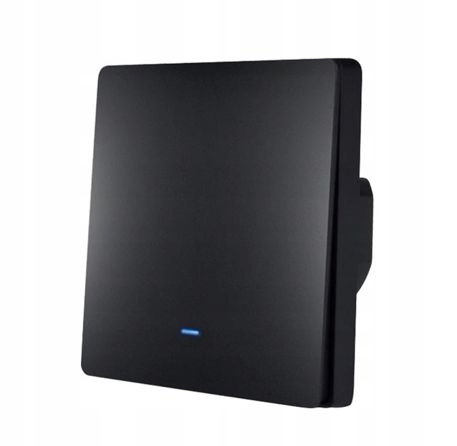 

Przełącznik 1 kanał Em Czarny Wifi + 433MHz Tuya