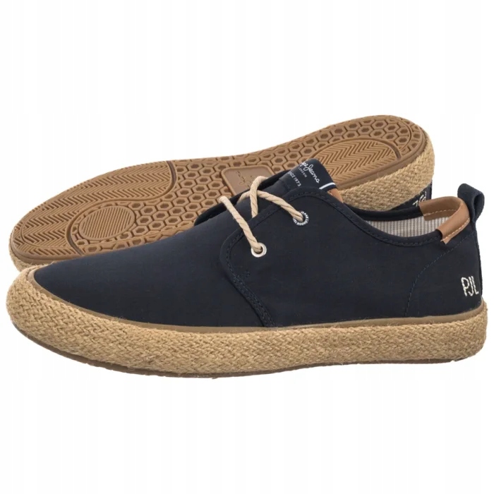 Pánské boty Espadrilky Pepe Jeans Port Bay M Navy PMS100009 Tmavě modré