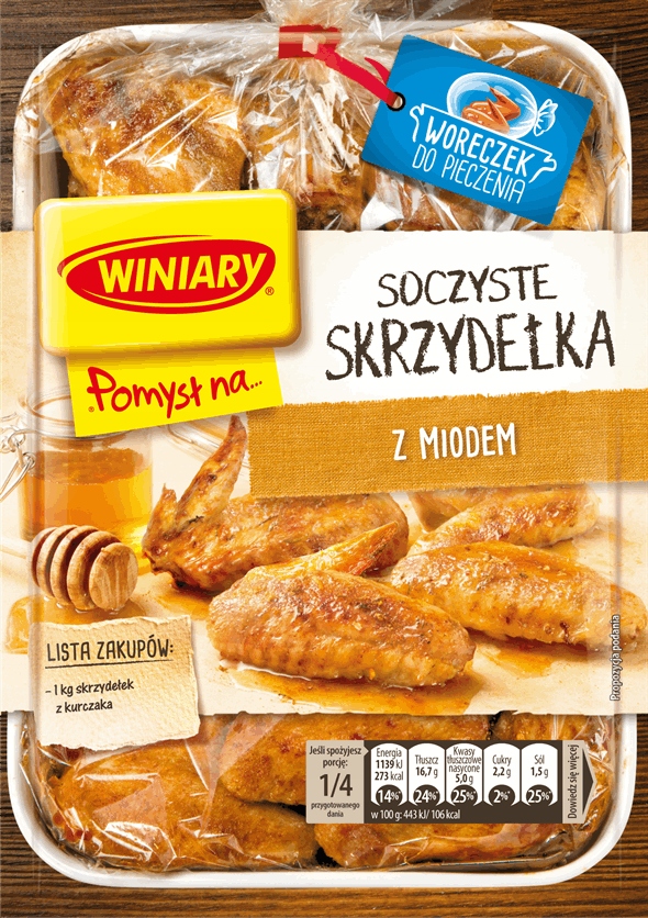 WINIARY POMYSŁ NA SOCZYSTE SKRZYDEŁKA Z MIODEM