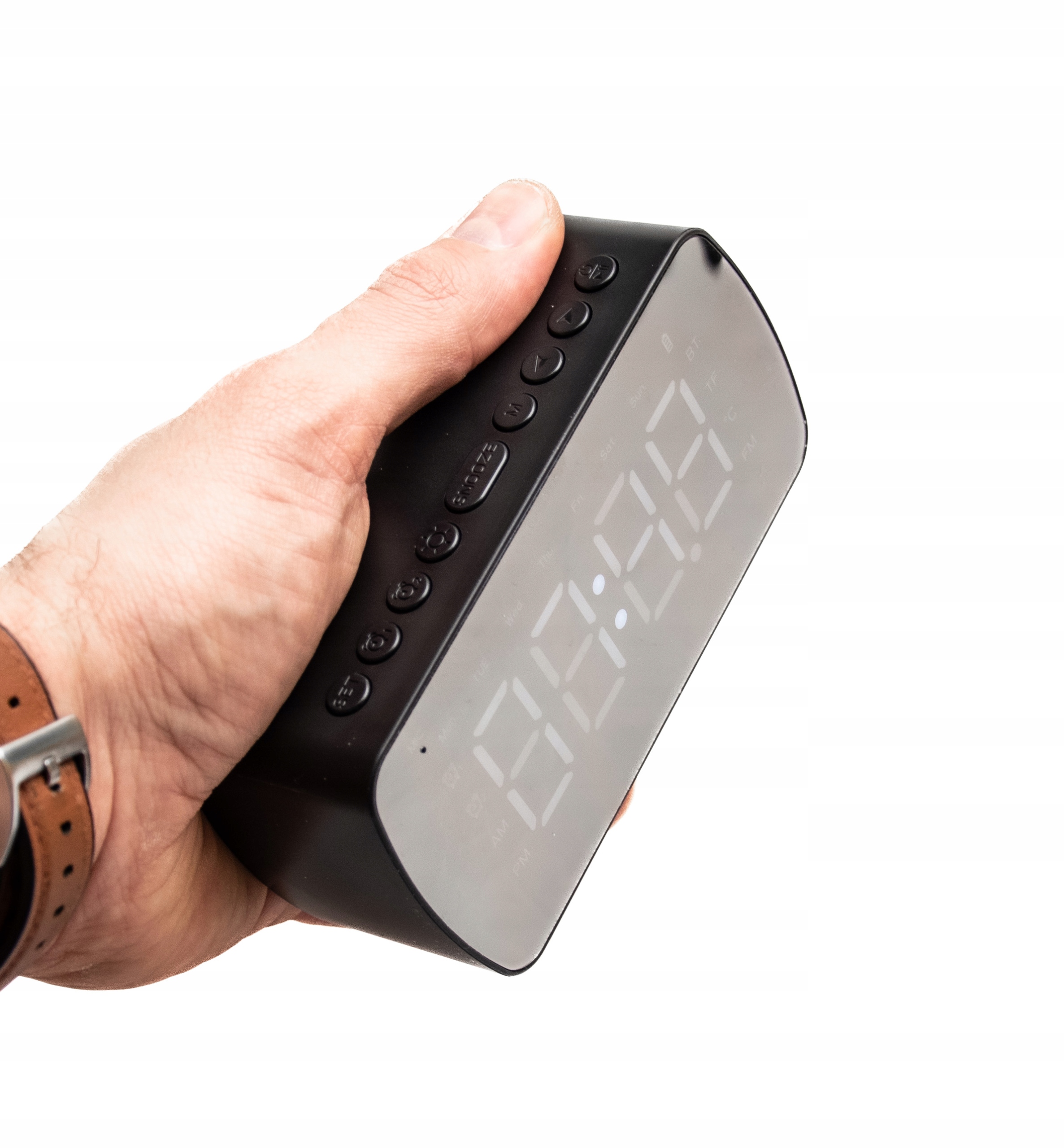 GŁOŚNIK BLUETOOTH RADIO ZEGAREK KARTY SD AUX USB