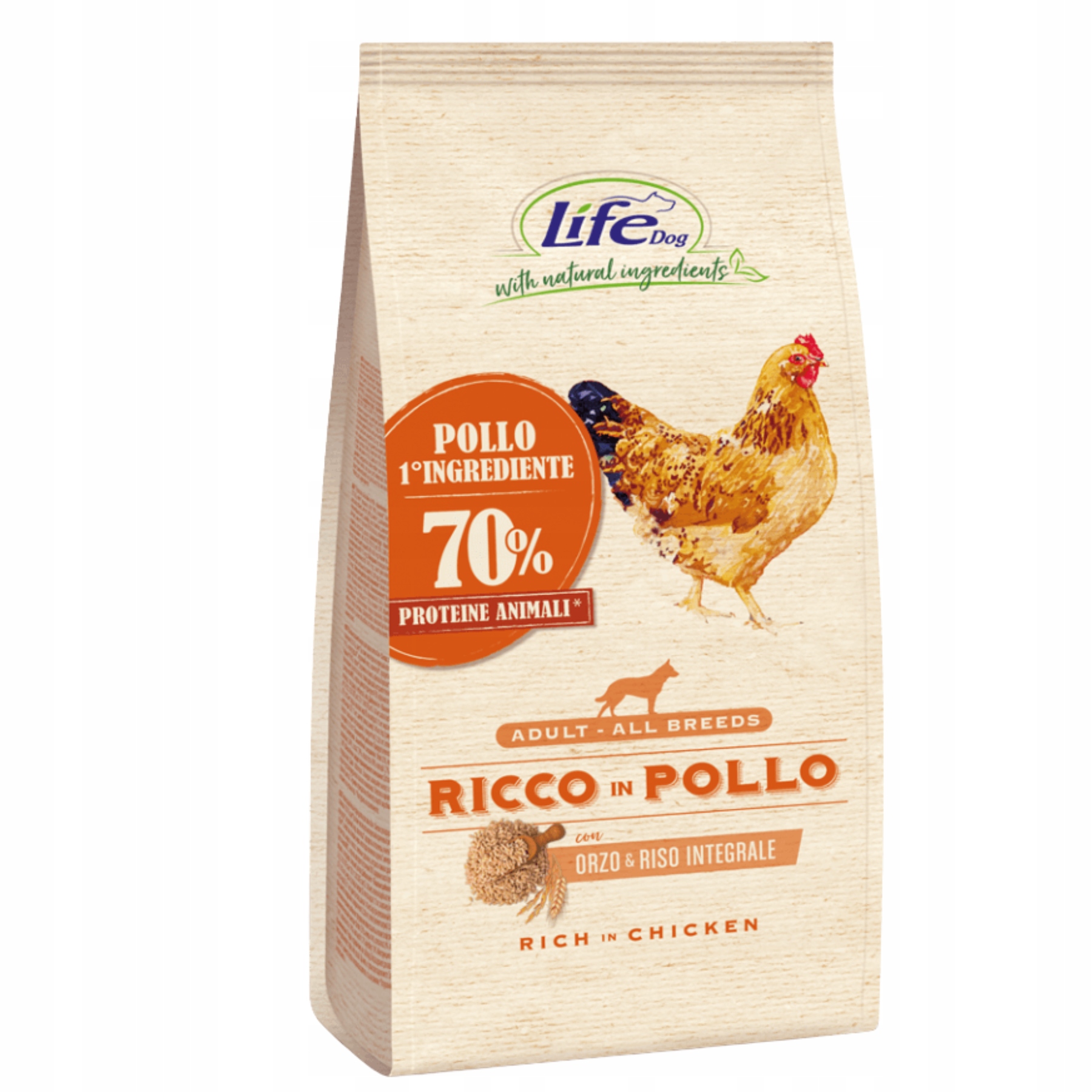 Levně Life Dog Rich in Chicken Suché krmivo 12 kg Kuře