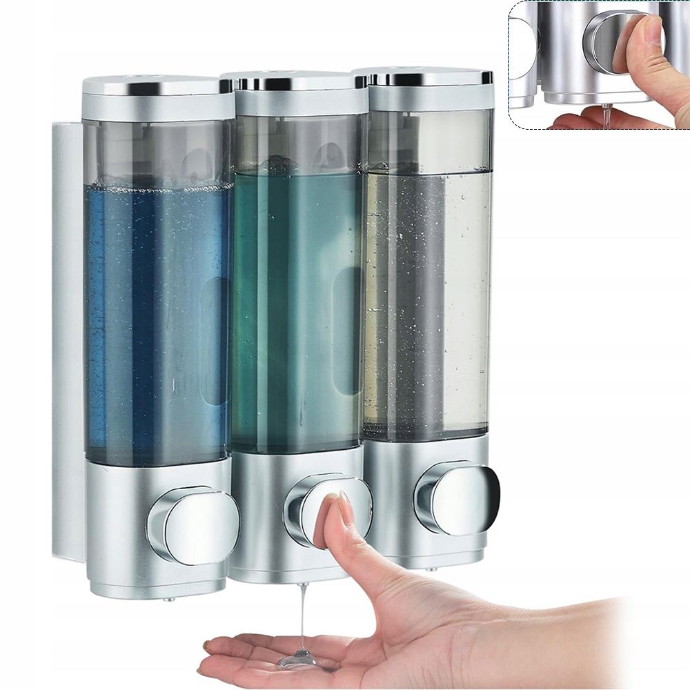 3x Dávkovač Podavač Tekutého Mýdla Dávkovač Ručního Sprchového Gelu