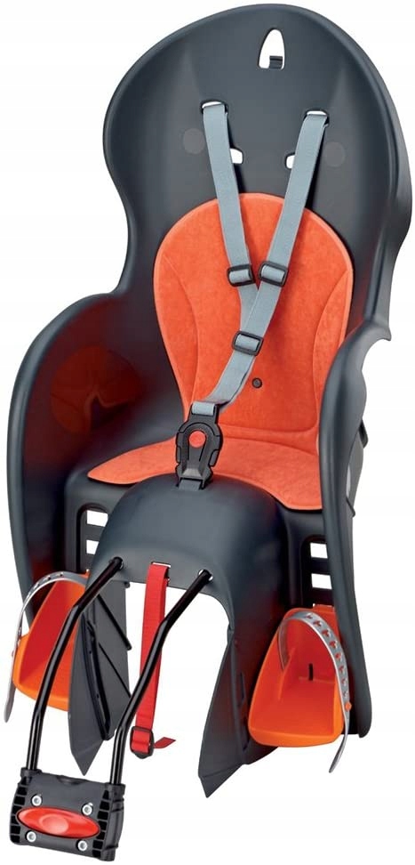 Prophete Wallaroo Fotelik rowerowy tylny szary pomarańczowy