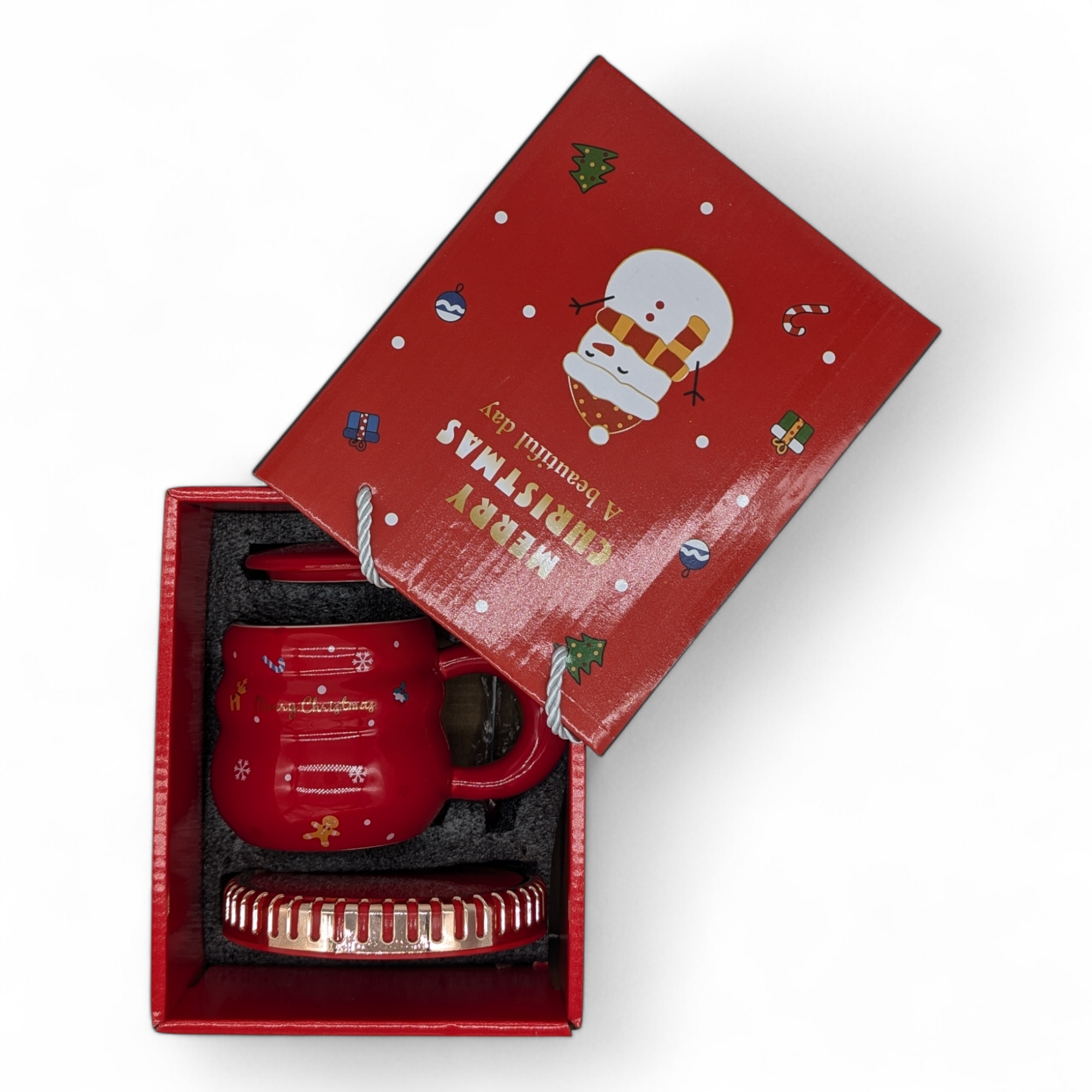 Velký Hrnek Na Víno Usb Ohřívač Lžíce Kabel Dárek Vánoční hrnek