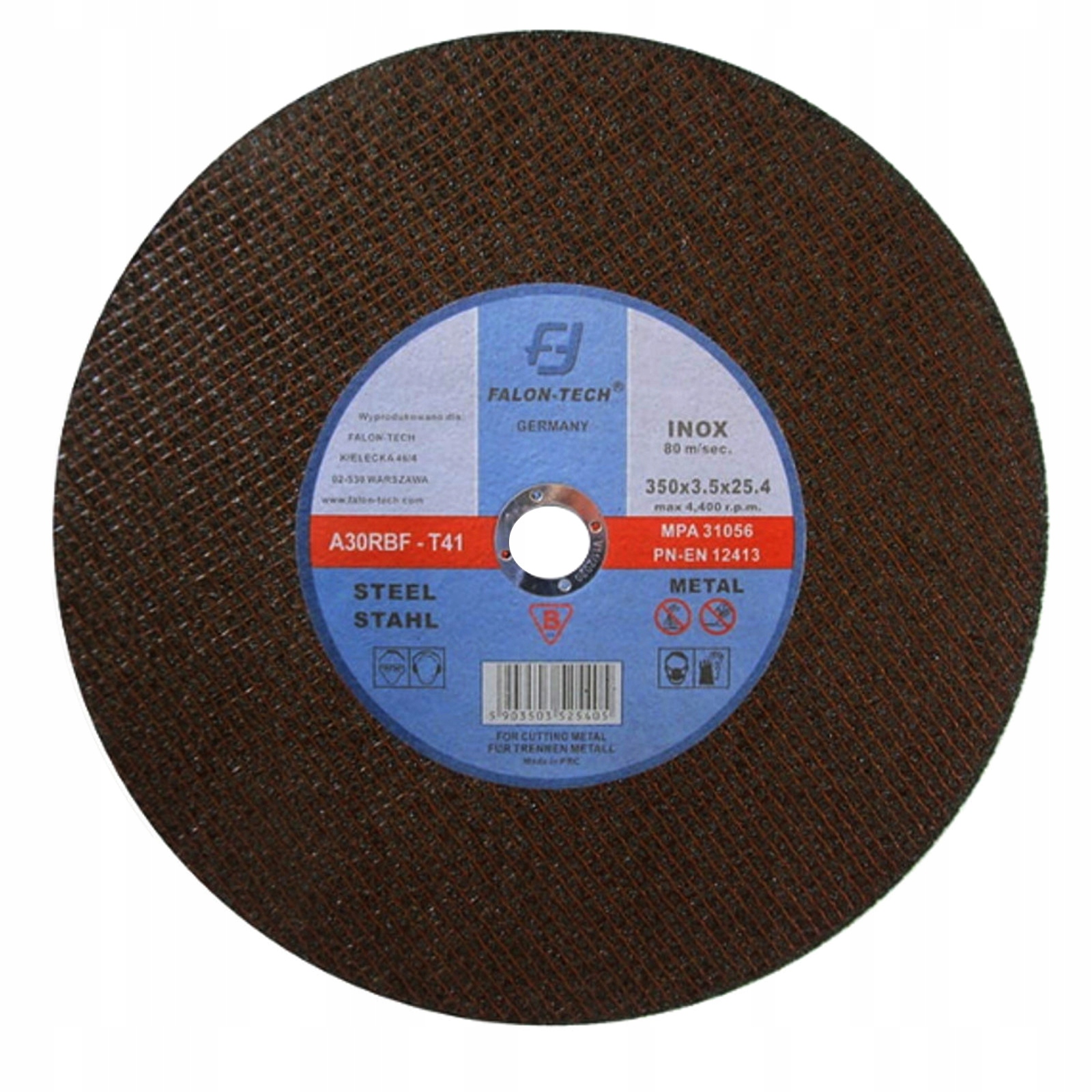 Tarcza tARCZE Do Cięcia Metalu Stali Inox 350 x 25,4 x 3,5 Mocna Płaska Pro