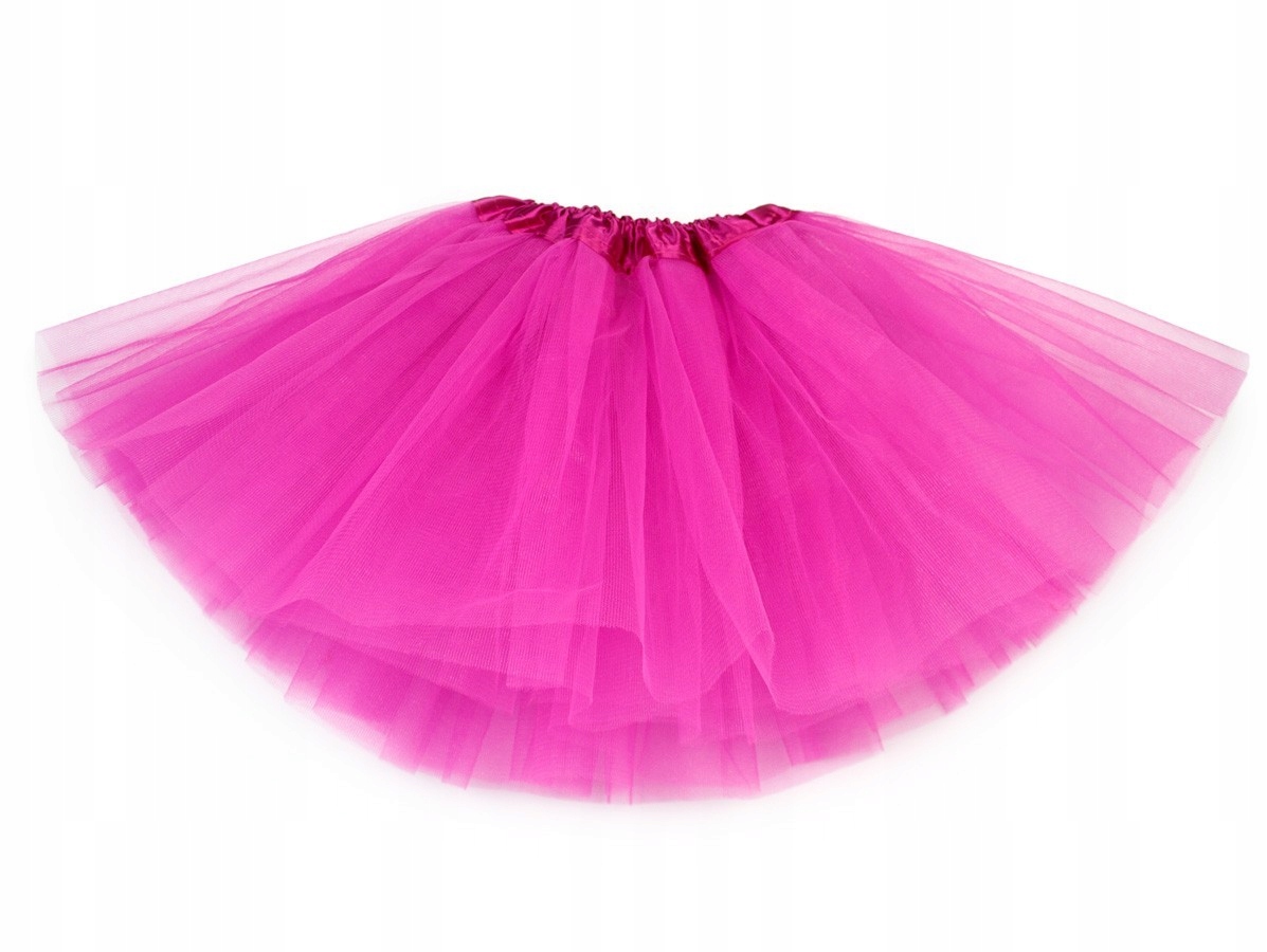 

Klasyczna Spódnica tiulowa Tutu róż fuksja 30cm