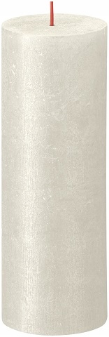 

Bolsius Świeca Rustic Shimmer 190/68 Kremowy