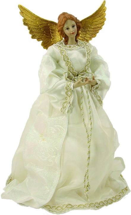 

Anioł na Czubek Choinki- Biały 28cm wysoki