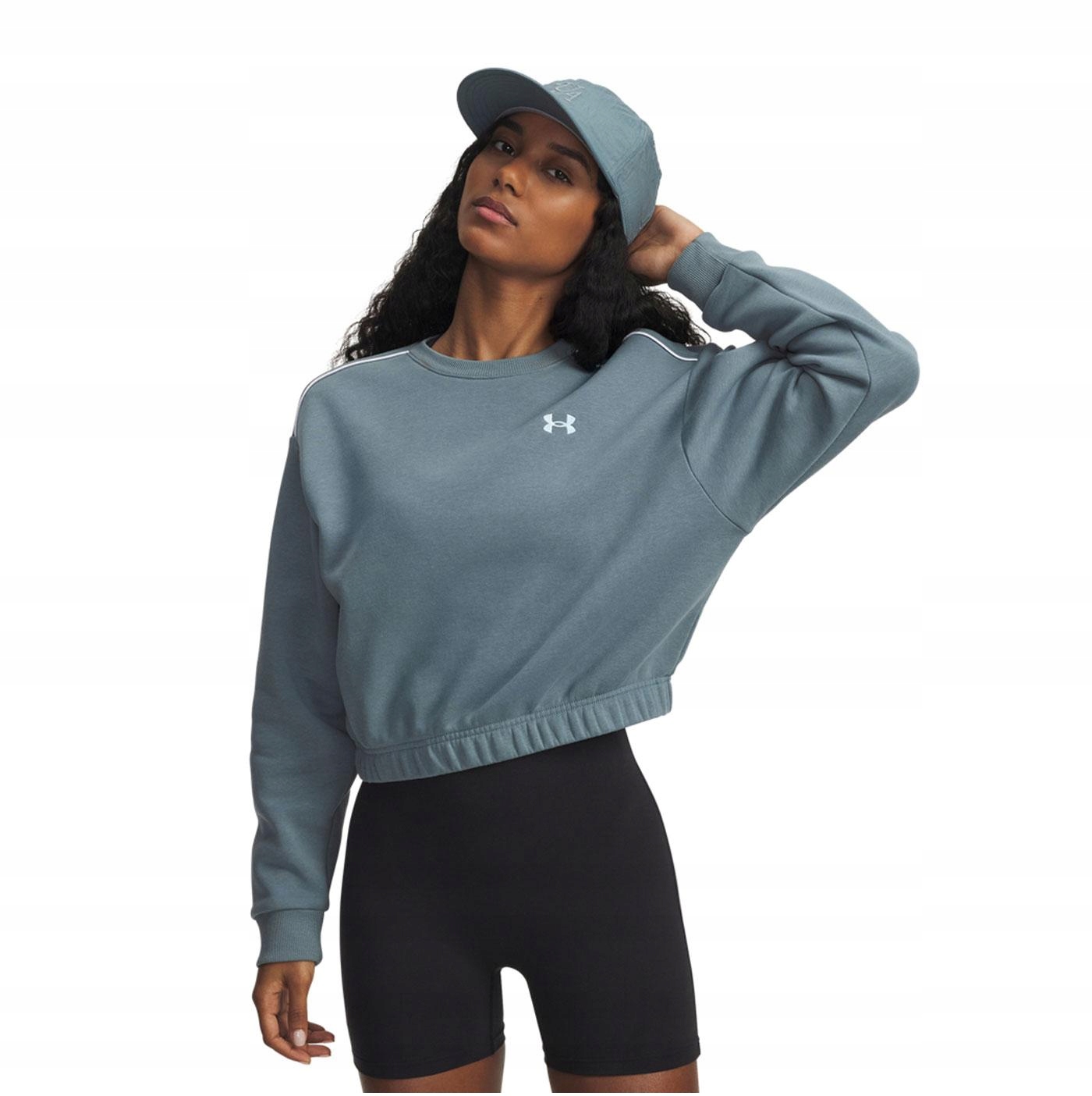 Damska Bluza Ua Rival Fleece Piped Crew M