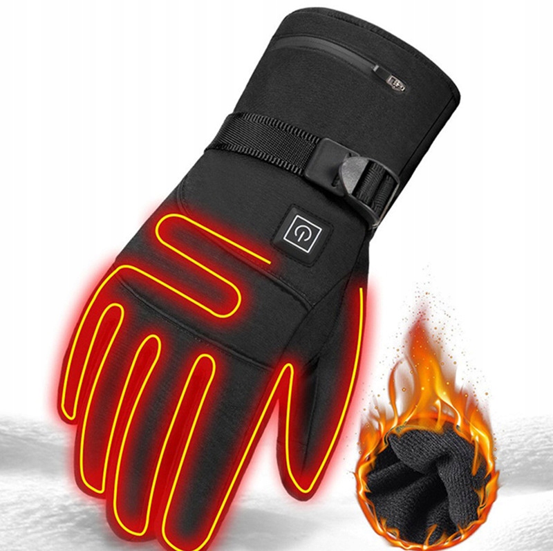 Водонепроницаемые лыжные перчатки с подогревом