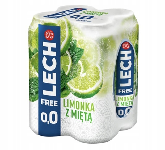 Lech Free Limetka Nealkoholické pivo 24 x 500 ml plechovka
