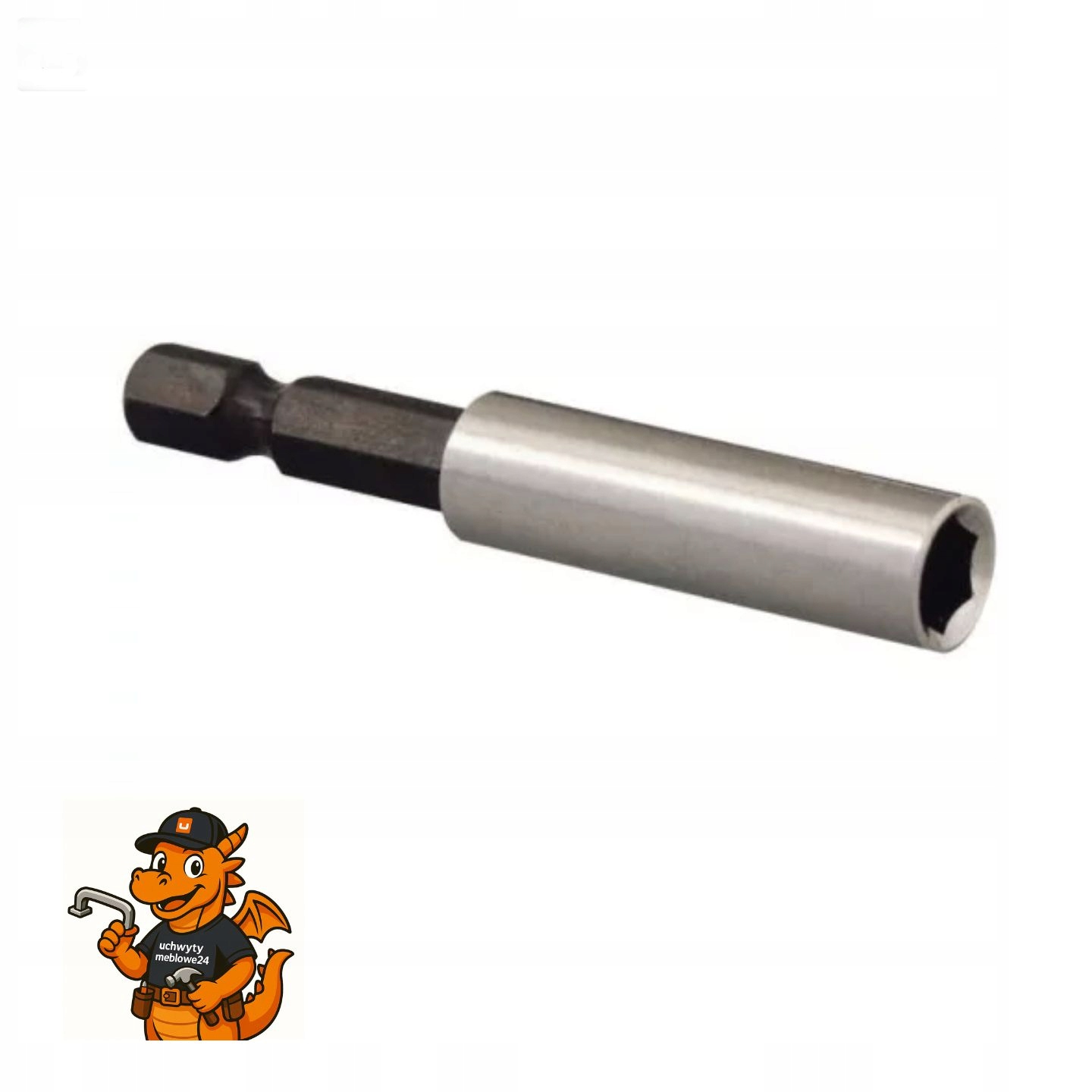 Uchwyt magnetyczny do bitów 1/4 60mm końcówek do grotów, przedłużka