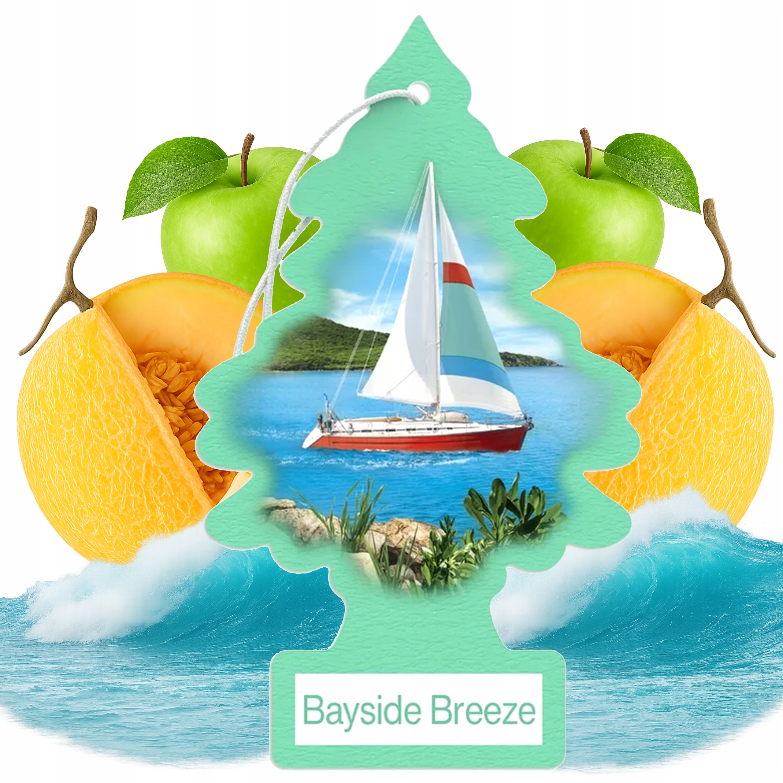 Choinka Zawieszka Zapachowa Little Trees Bayside Breeze Melon Jabłko