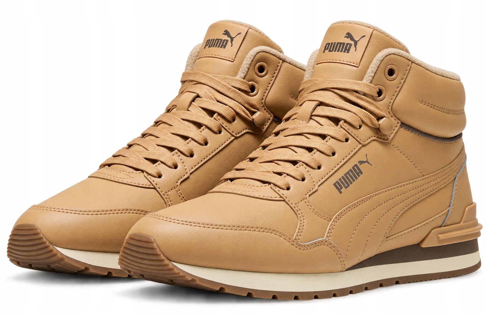 Puma St Runner V4 Mid Pánské boty Nad Kotník Hnědé Zateplené vel.