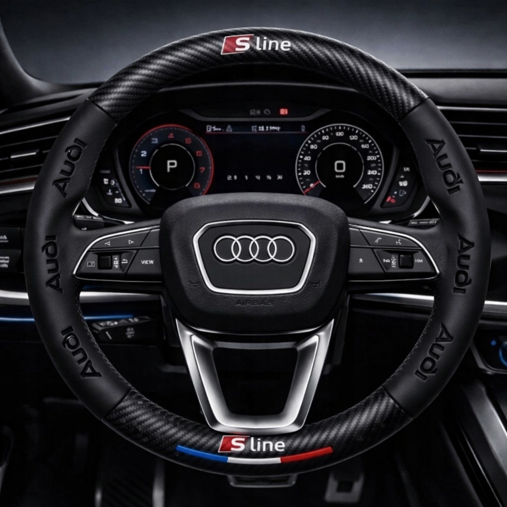 Pokrowiec na kierownice Premium Audi S-Line