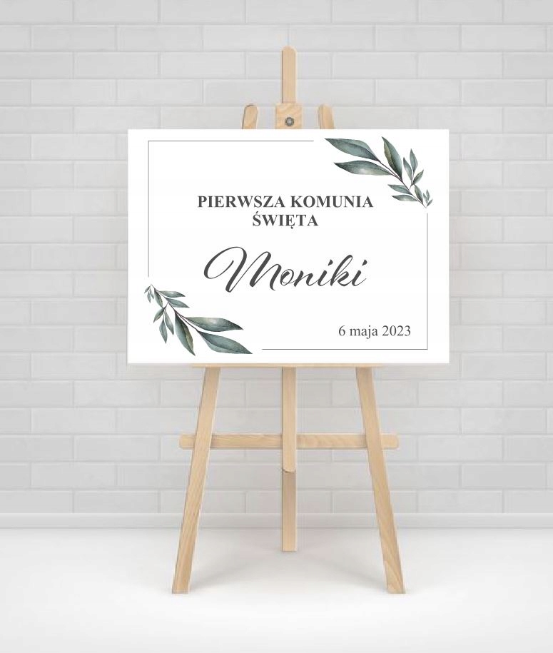Plakat Plansza PIERWSZA KOMUNIA ŚWIĘTA 50x65cm