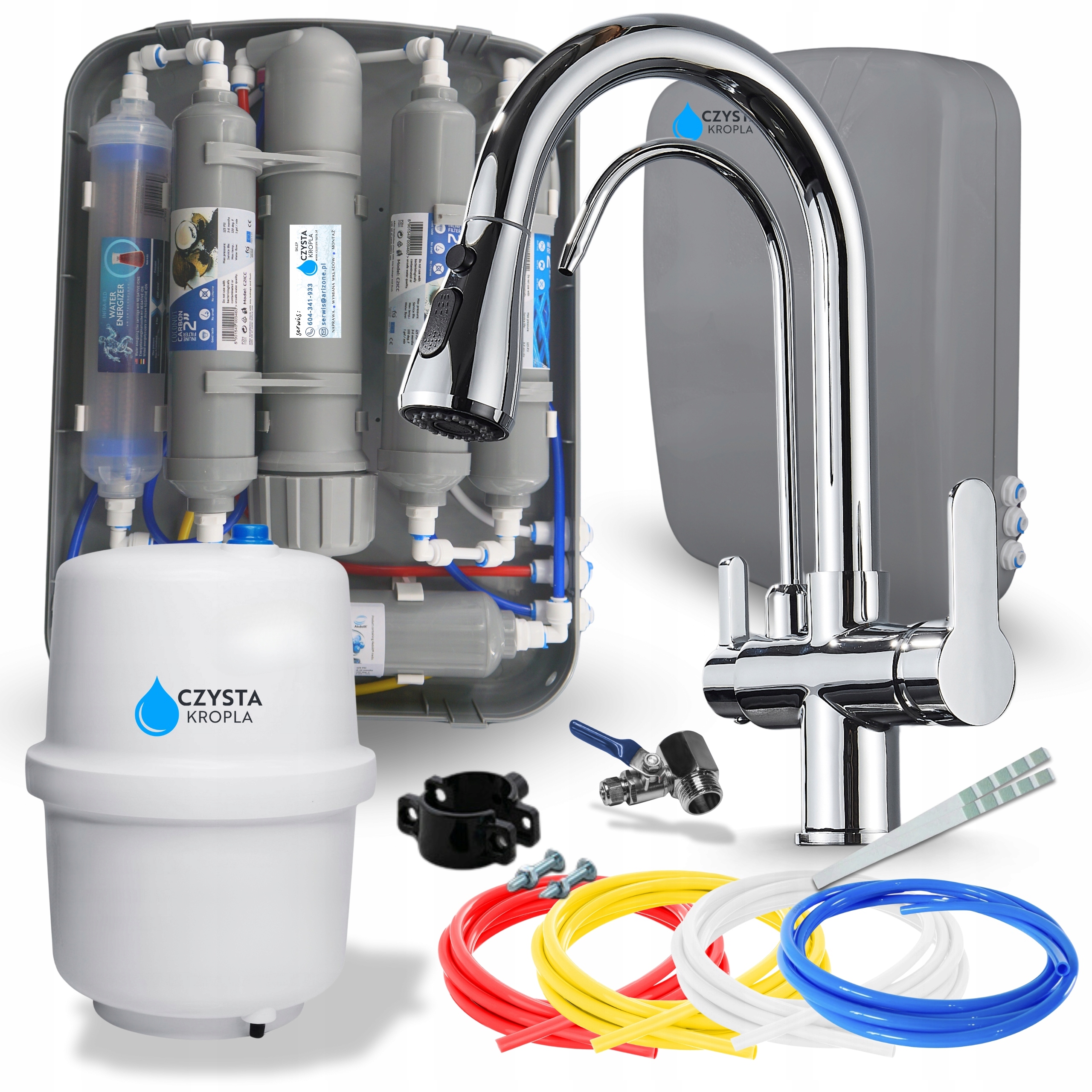 Filtr Do Wody Pitnej System Zmiękczania Uzdatniania Pod Zlew Zestaw Bateria