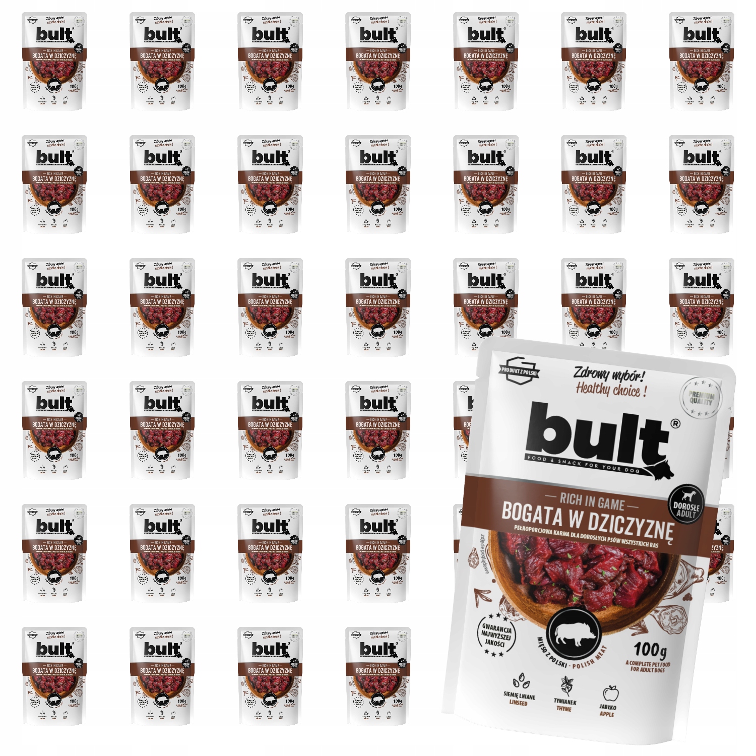 Bult vlhké krmivo pro psy Zvěřina sáček 40x100 g