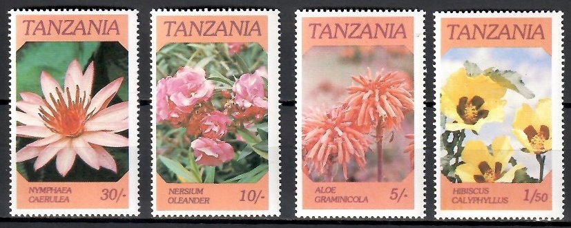 Tanzania 1986 Mi 324-327 Czyste **