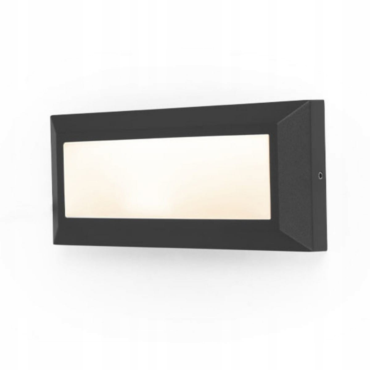 Venkovní fasádní lampa obdélníková černá Lutec